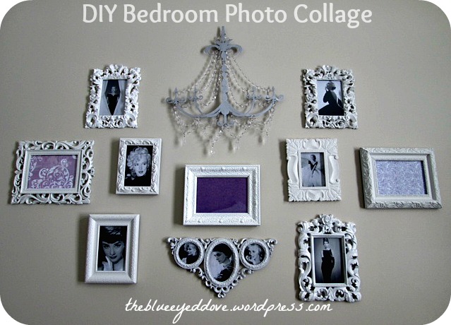 DIY Bedroom Photo Collage
