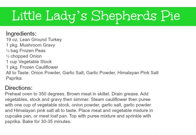 Bikini BitesLittle Lady's Shepherds Pie Recipe