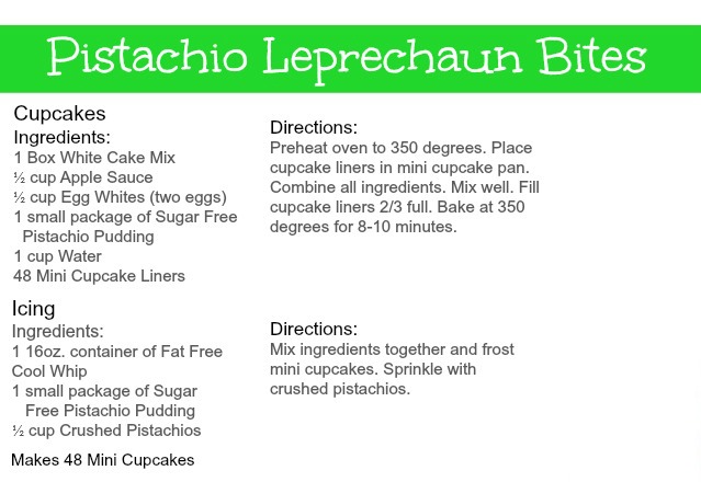 Bikini Bites Pistachio Leprechaun Bites Recipes