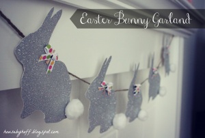 how to make easter bunny garland via housebyhoff.blogspot.com