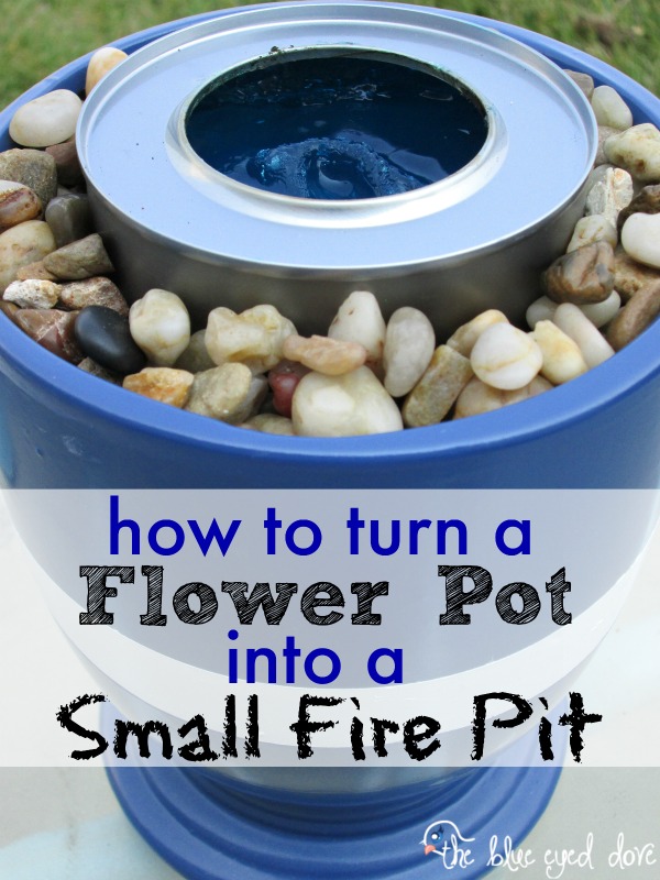 How To Turn a Flower Pot Into A Small Fire Pit