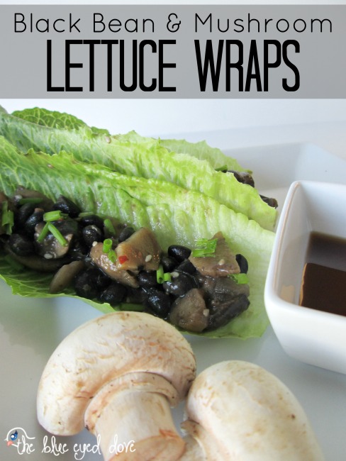 Black Bean & Mushroom Lettuce Wraps