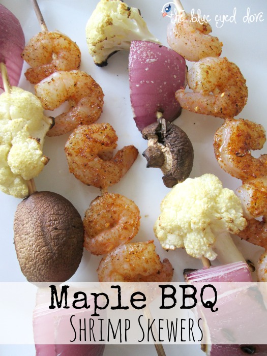 Maple BBQ Shrimp Skewers