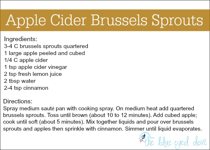 Apple Cider Brussels Sprouts Recipe