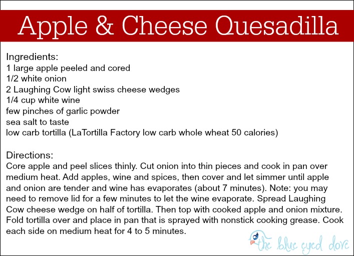Apple & Cheese Quesadilla
